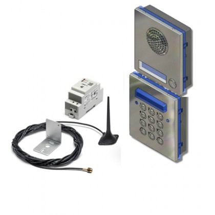 Videx GSM4KCR 4G flush mount 1 - 10 button audio Intercom kit with code lock